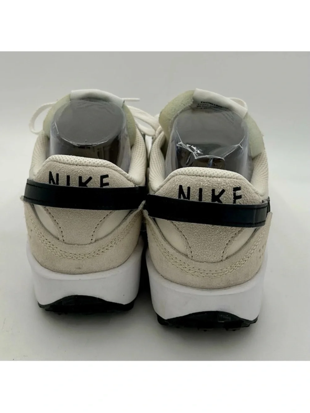 Nike Waffle Debut Sanddrift Phantom White, Black and Beige Classic Runner - Picture 6 of 8